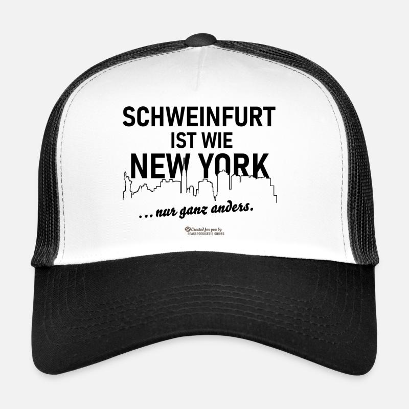 Schweinfurt - Trucker Cap - Weiß/Schwarz