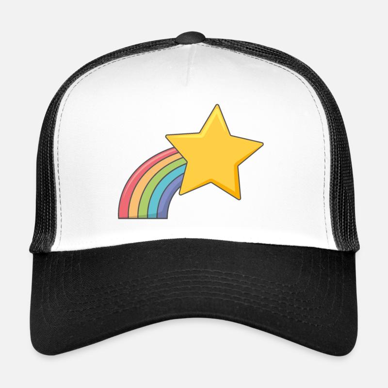 Shooting Star rainbow Trucker Cap