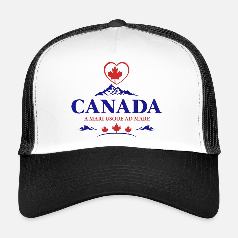 Canada Vancouver Montréal Toronto Maple Leaf Coeur Casquette trucker 
