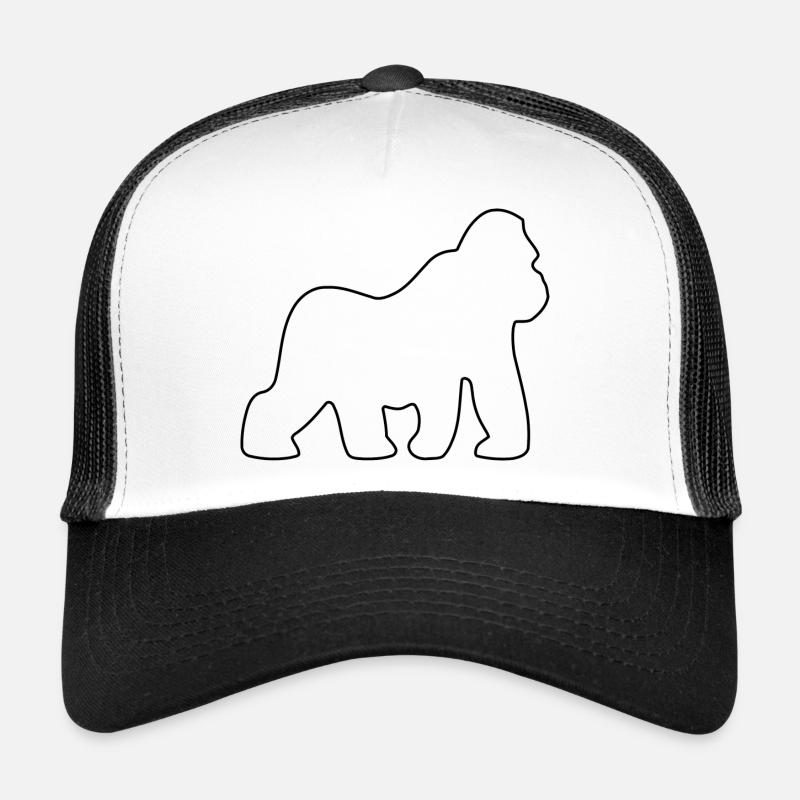 Gorilla, Silberrücken, Affe, Affen, Gorillas, Trucker Cap