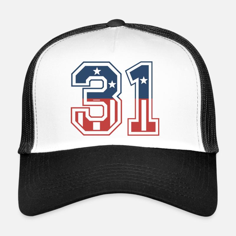 Numéro 31 États-Unis Casquette trucker 