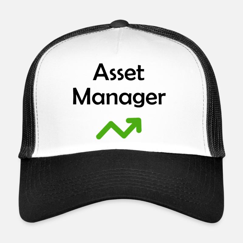 Gestionnaire d’actifs - Casquette trucker - blanc/noir