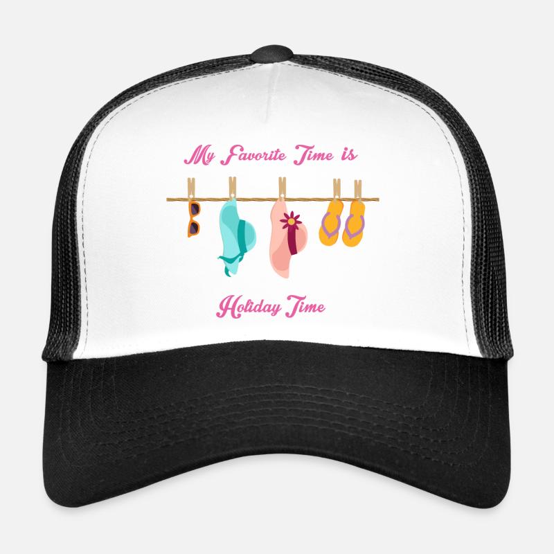 Mon moment préféré est le temps des vacances Casquette trucker 