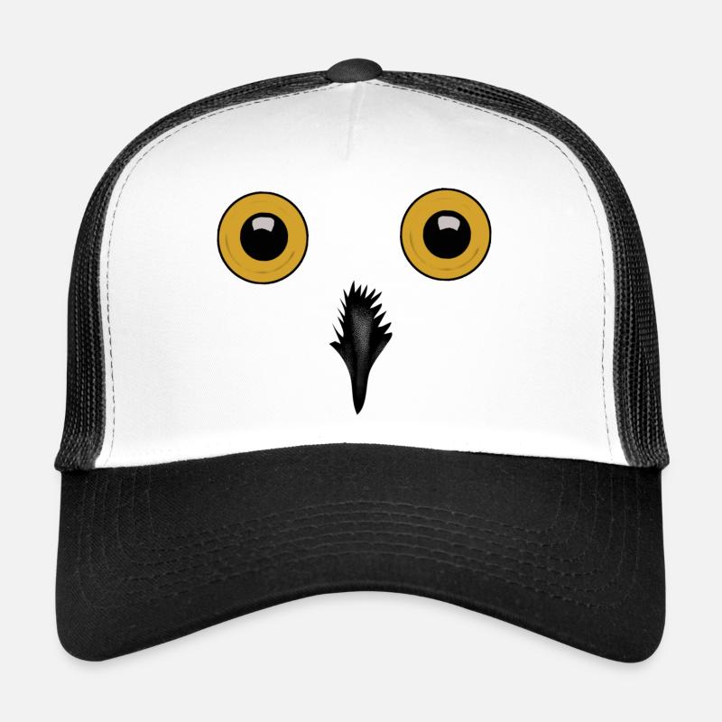 Nachtaugen Eulen-Silhouette Trucker Cap