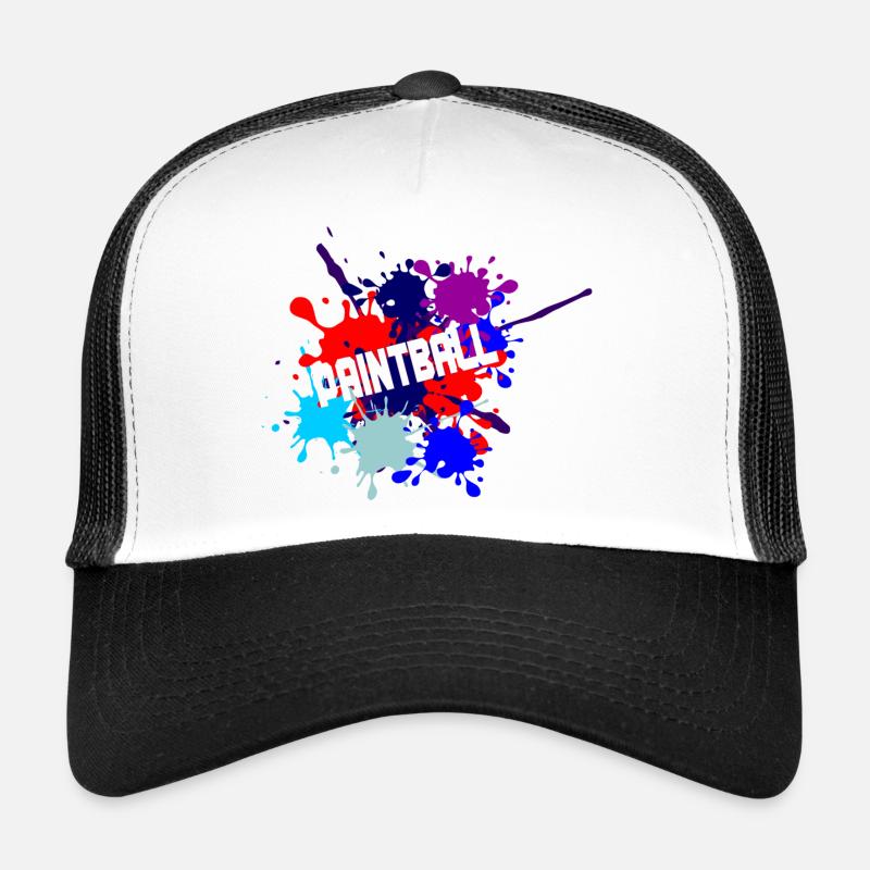 Texte de paintball découpé Casquette trucker 