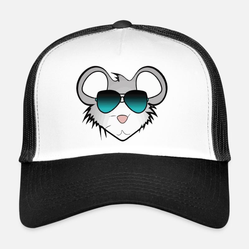 Maus mit Sonnenbrille Illustration Geschenk Trucker Cap