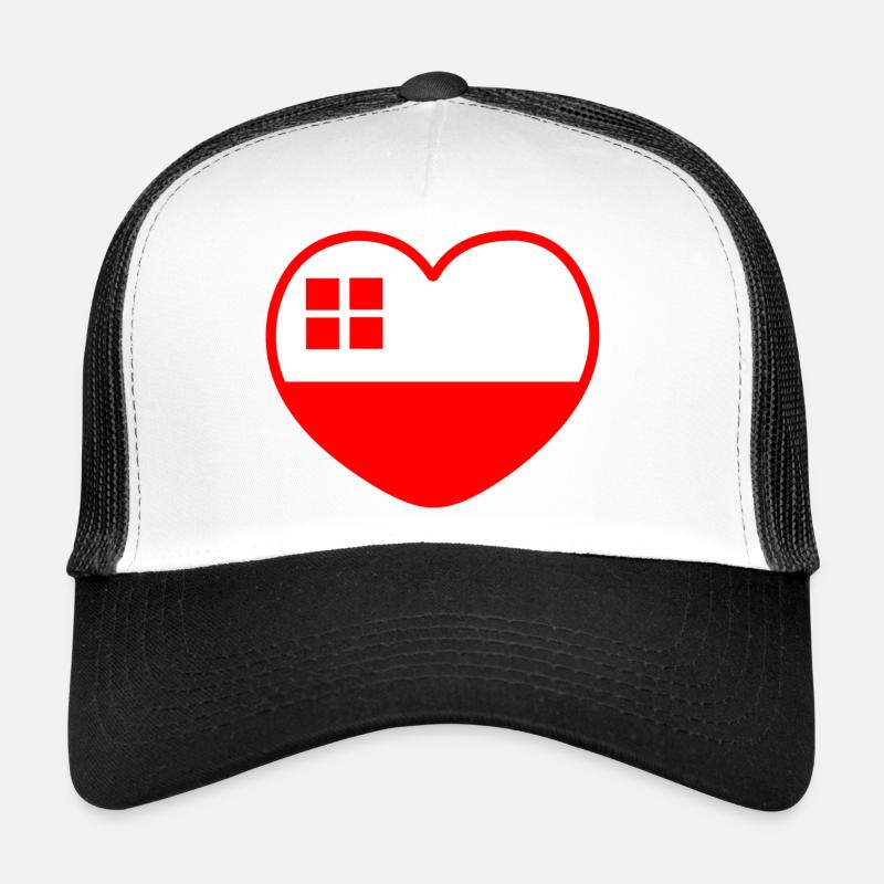 Le cœur du drapeau d’Utrecht Utrecht Casquette trucker 