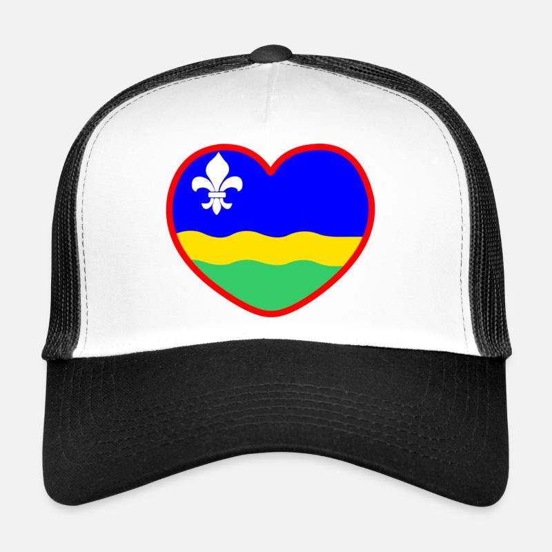 Le cœur du drapeau du Flefoland Flevoland Casquette trucker 