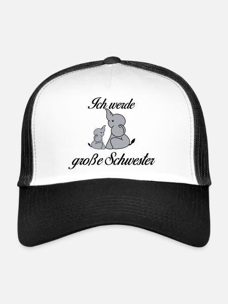Große Schwester - Trucker Cap - Weiß/Schwarz