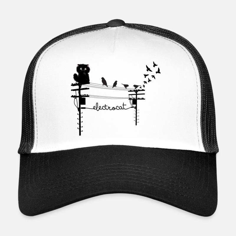 Electrocat - Casquette trucker  - blanc/noir