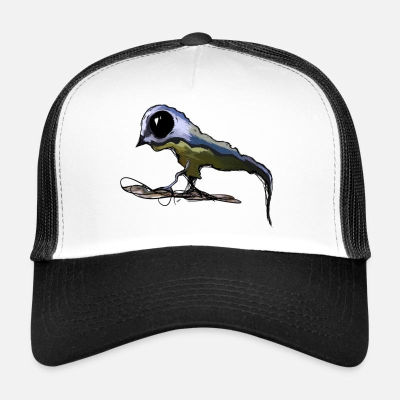 Blaumeise Zombie - Trucker Cap - Weiß/Schwarz