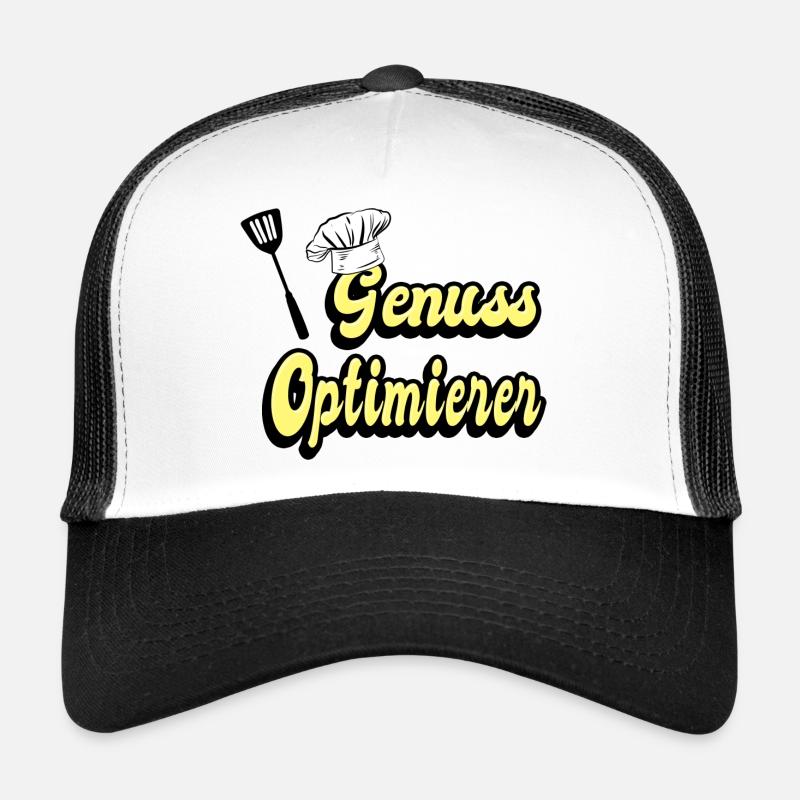 Genuss Optimierer - Trucker Cap - Weiß/Schwarz
