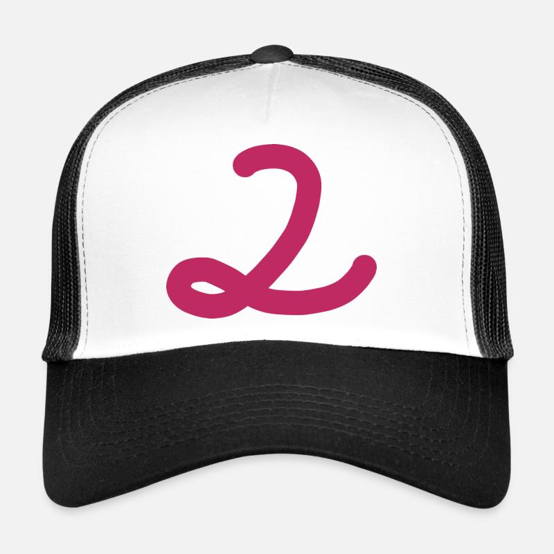 2 Number two pink number pink Trucker Cap