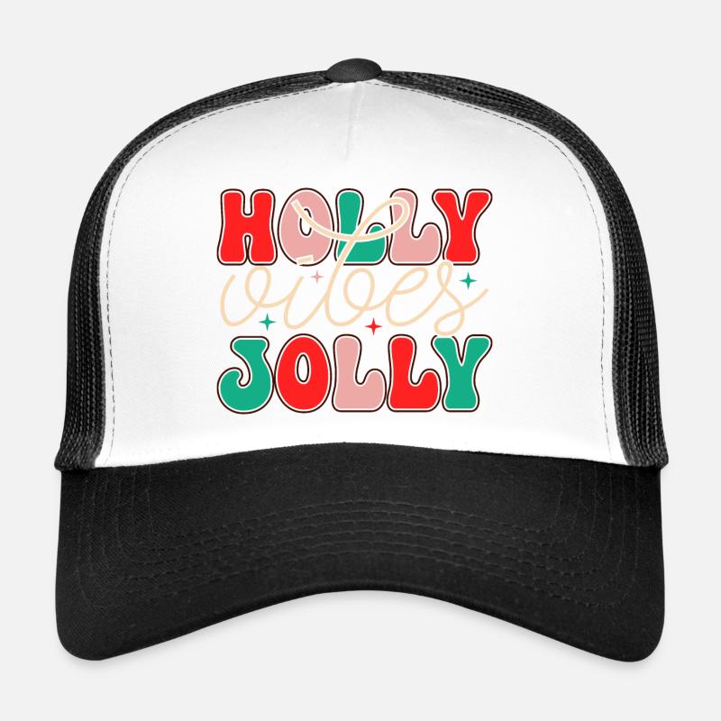 Design de Noël joyeux dans les tons pastel Casquette trucker 