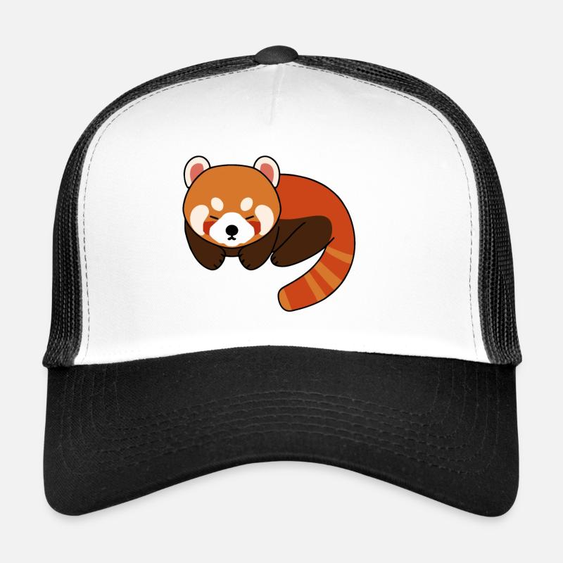 Roter Panda Müde Schlafen Trucker Cap
