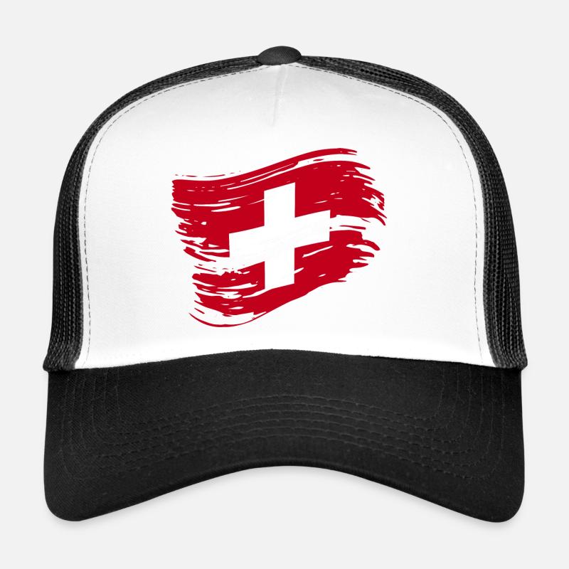 Drapeau suisse - Drapeau suisse Casquette trucker