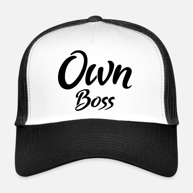 own boss black Trucker Cap