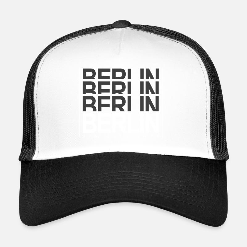 Berlin - Trucker Cap - Weiß/Schwarz