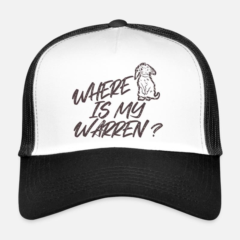 Labyrinth - Lustiges Sprichwort - Trucker Cap - Weiß/Schwarz