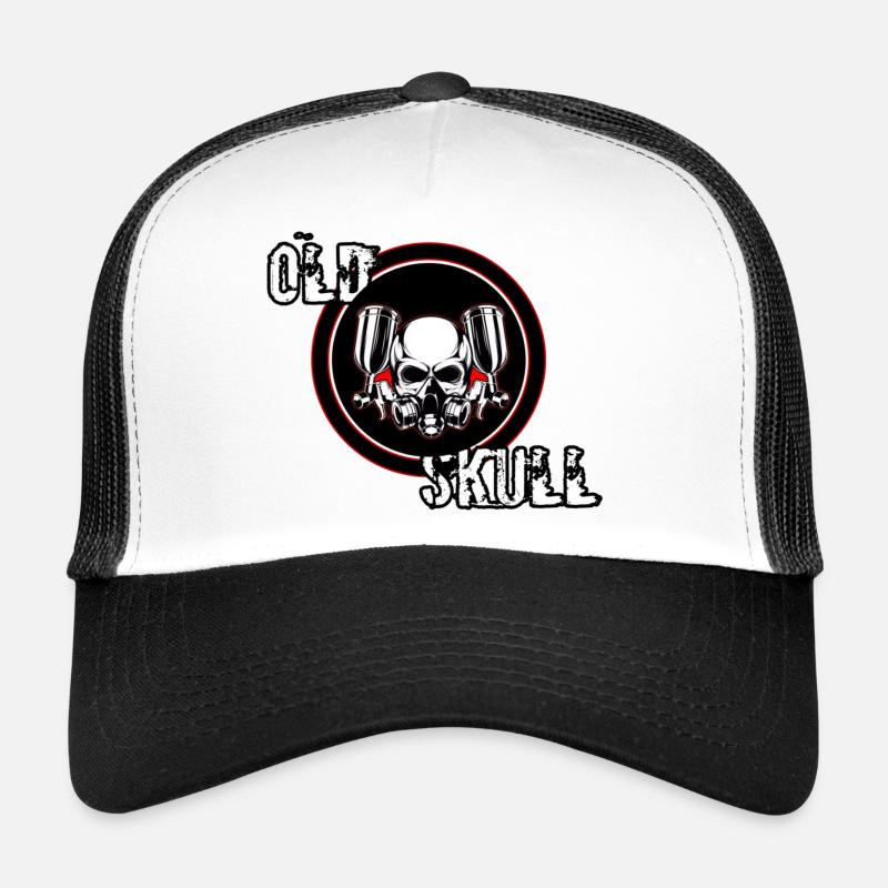 old skull 2 Casquette trucker 