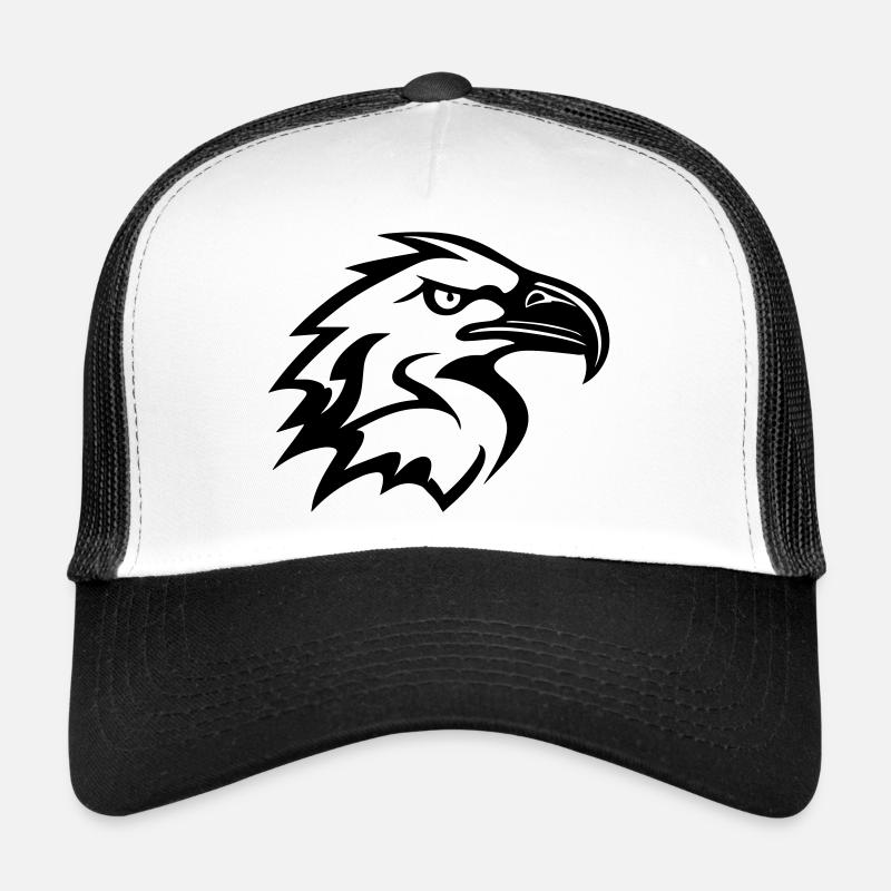 tête d'aigle styliséde profil Casquette trucker 
