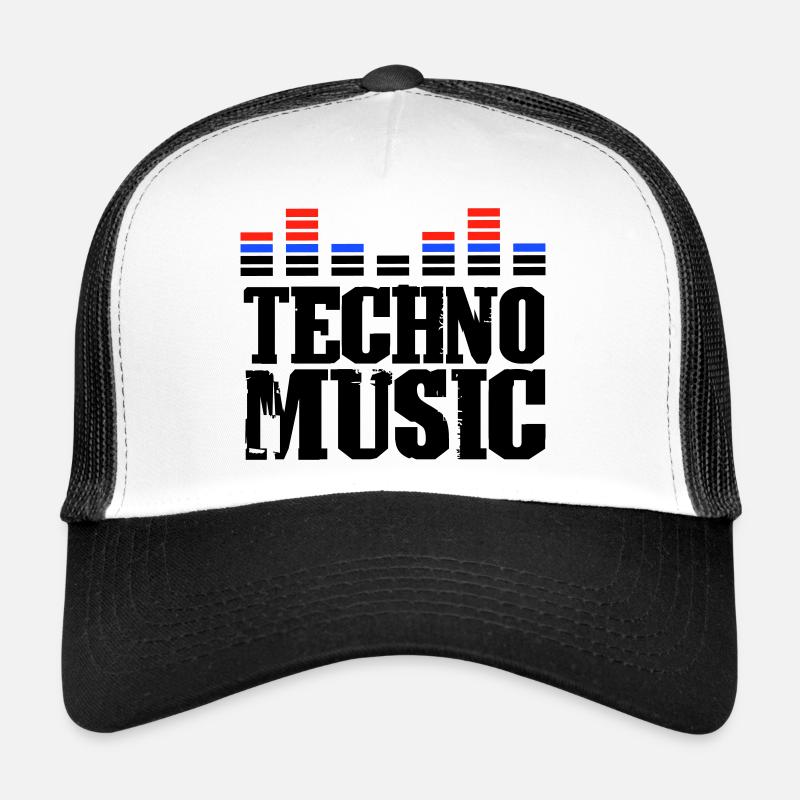 Musique techno Casquette trucker 