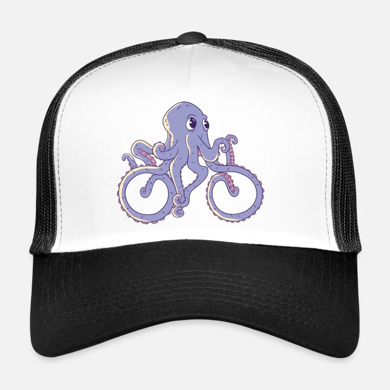 Poulpe à vélo Casquette trucker 