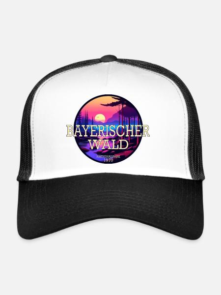 Nationalpark Bayerischer Wald - Trucker Cap - Weiß/Schwarz