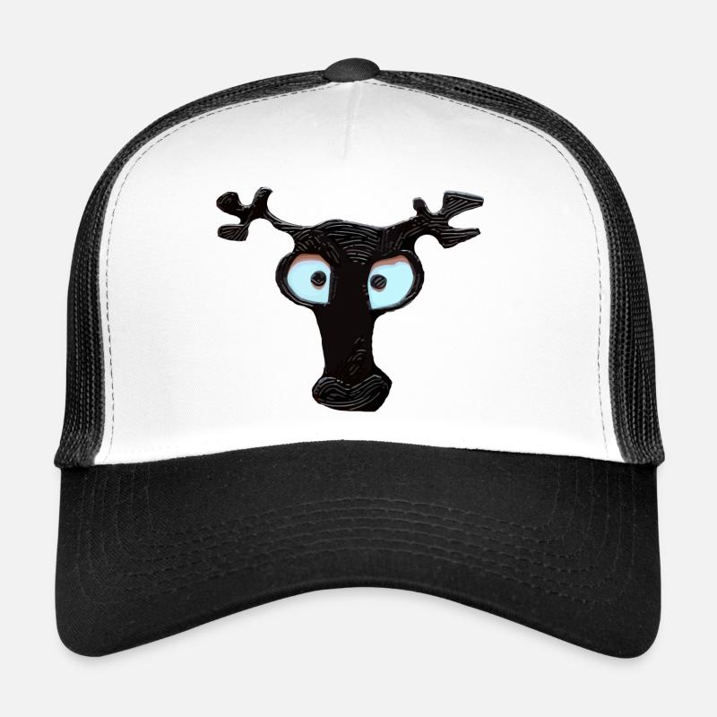 La tête de cerf noir Casquette trucker 