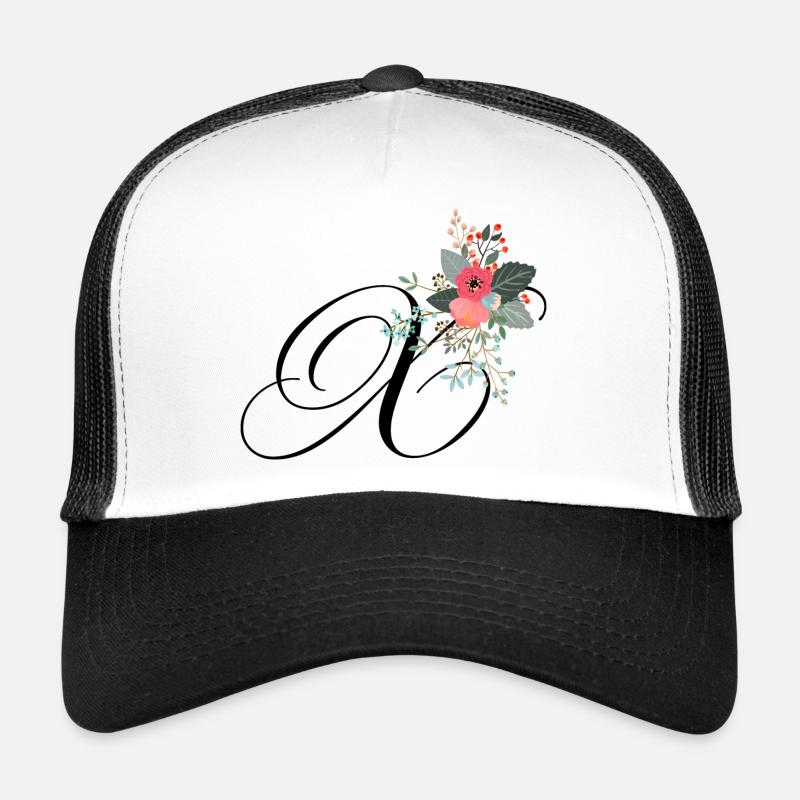 Buchstabe x geblüht Trucker Cap