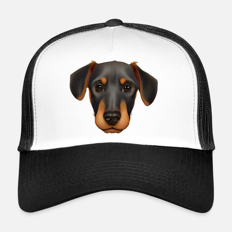 Dobermanntrainer Dobermann Hund Dobermannwelpe Trucker Cap