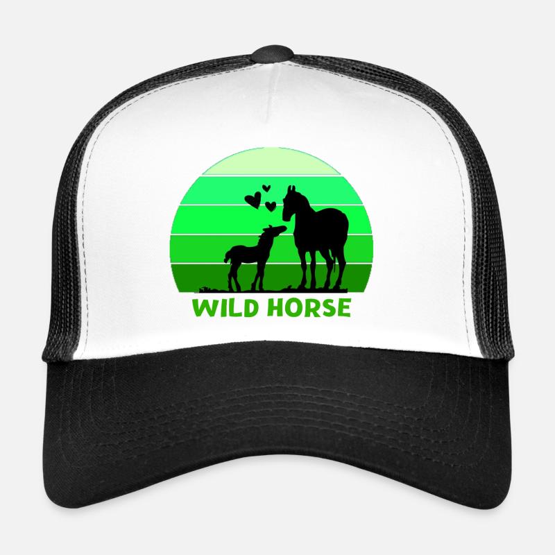 Pferd, Wildpferd, Pferdeliebhaber Trucker Cap