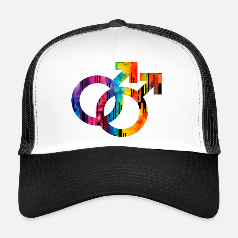 Love Mars-Zeichen Pride Men Trucker Cap