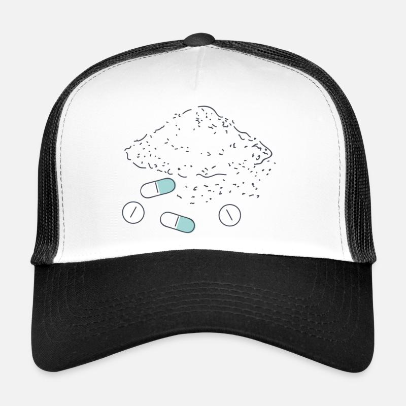 Complément alimentaire Pilules Poudre Comprimés Casquette trucker 
