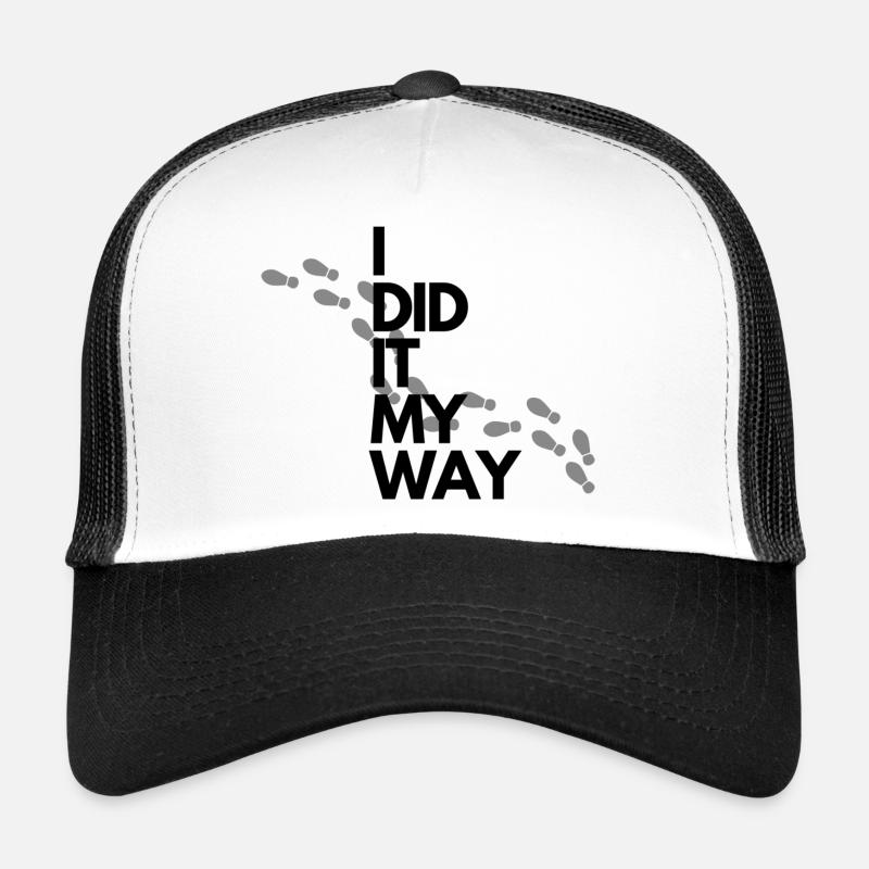 I did it my Way Footprints Trucker Cap