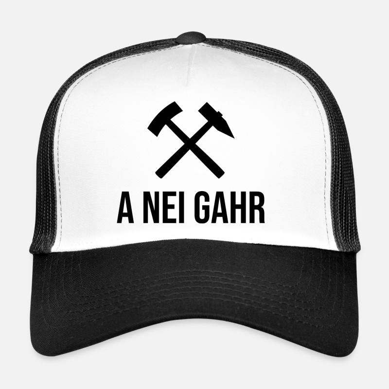 Erzgebirge a nei gahr - Trucker Cap - Weiß/Schwarz