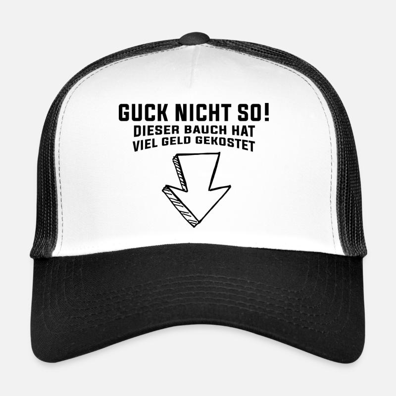 Lustiger Spruch Witzig Humor Geschenkidee - Trucker Cap - Weiß/Schwarz