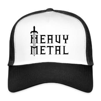 Sword Heavy Metal Shirt - Trucker Cap - white/black - Front