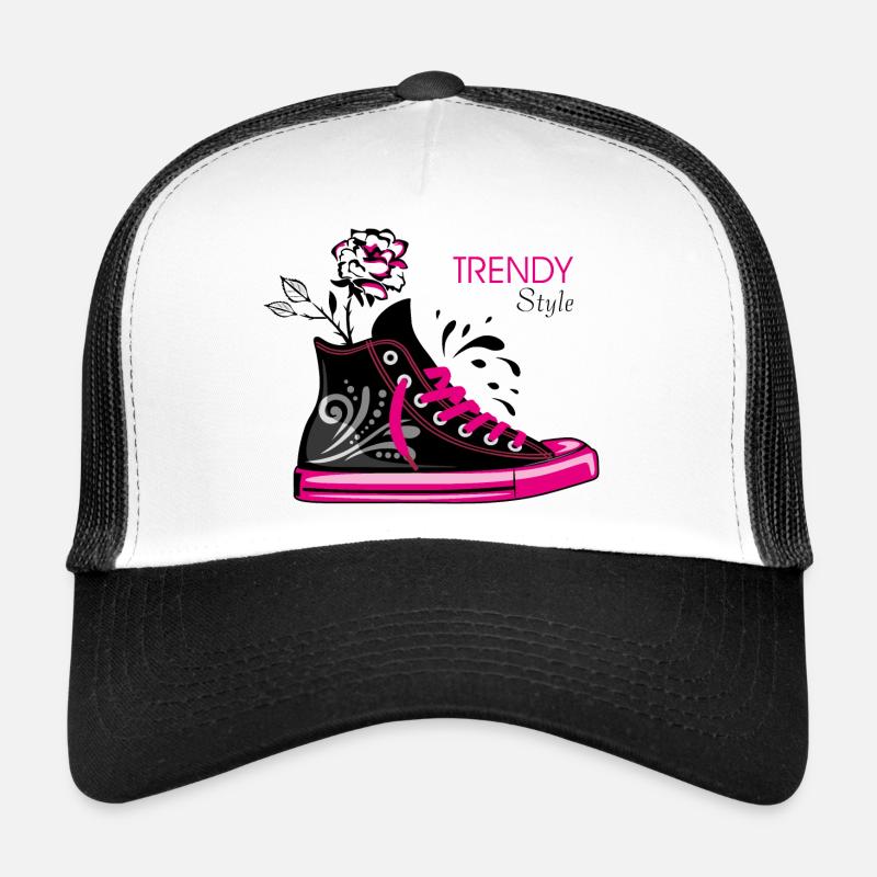 Des baskets stylées et tendance Casquette trucker 