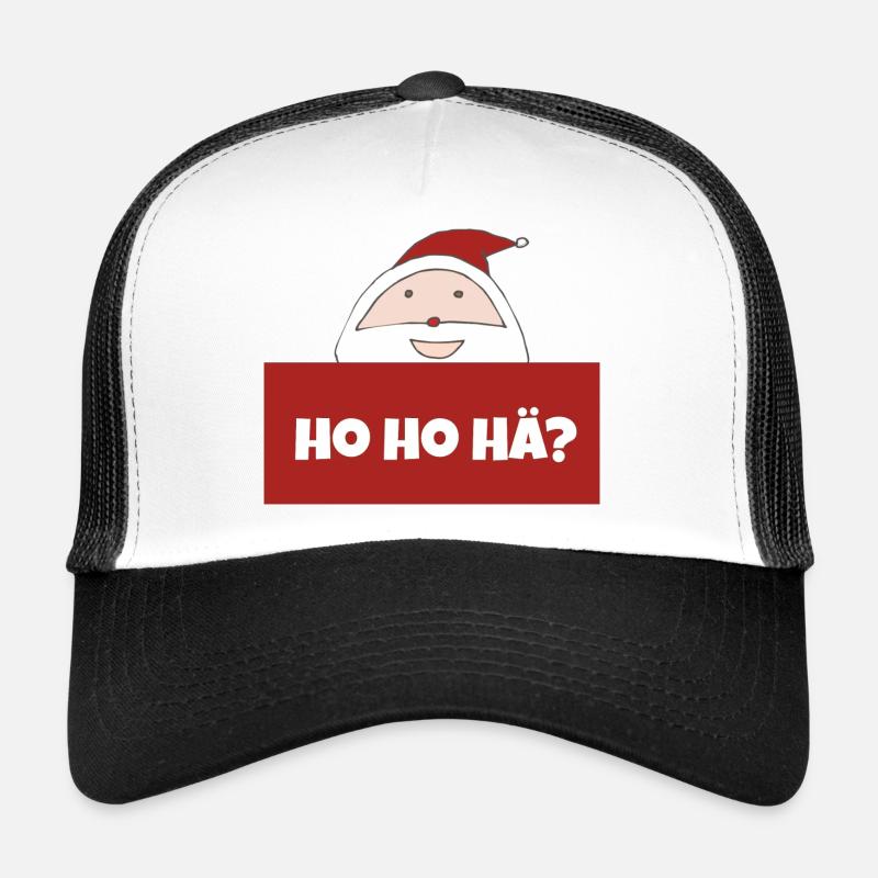 weihnachtsmann hohohä - Trucker Cap - Weiß/Schwarz