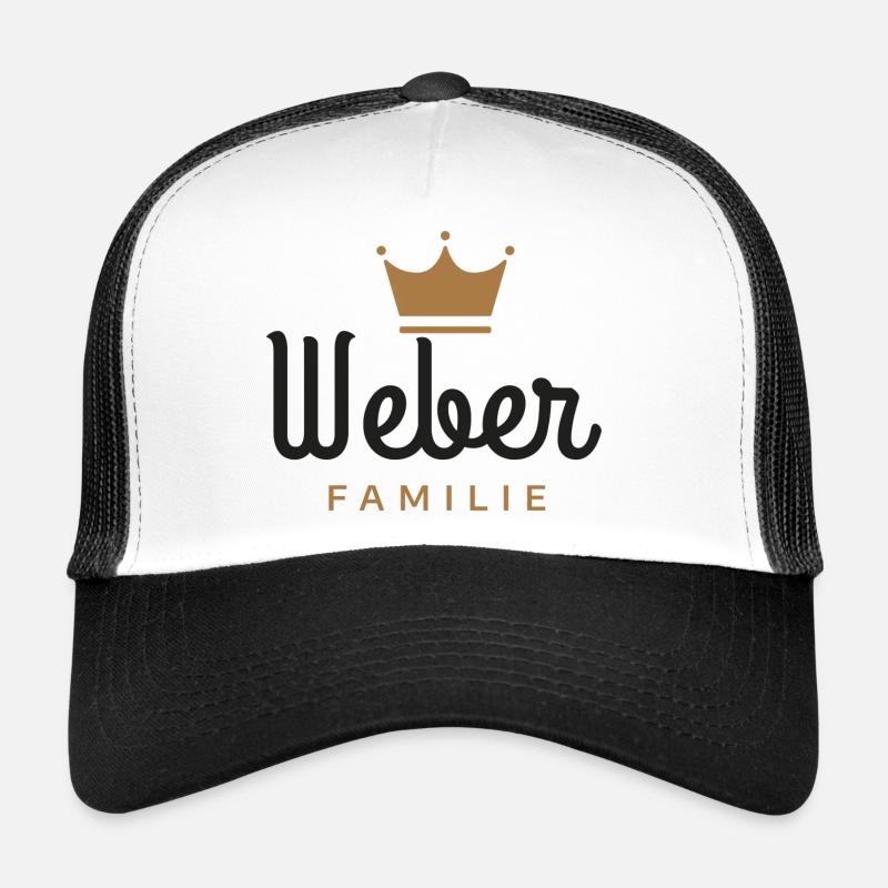 Weber-Familie - Trucker Cap - Weiß/Schwarz