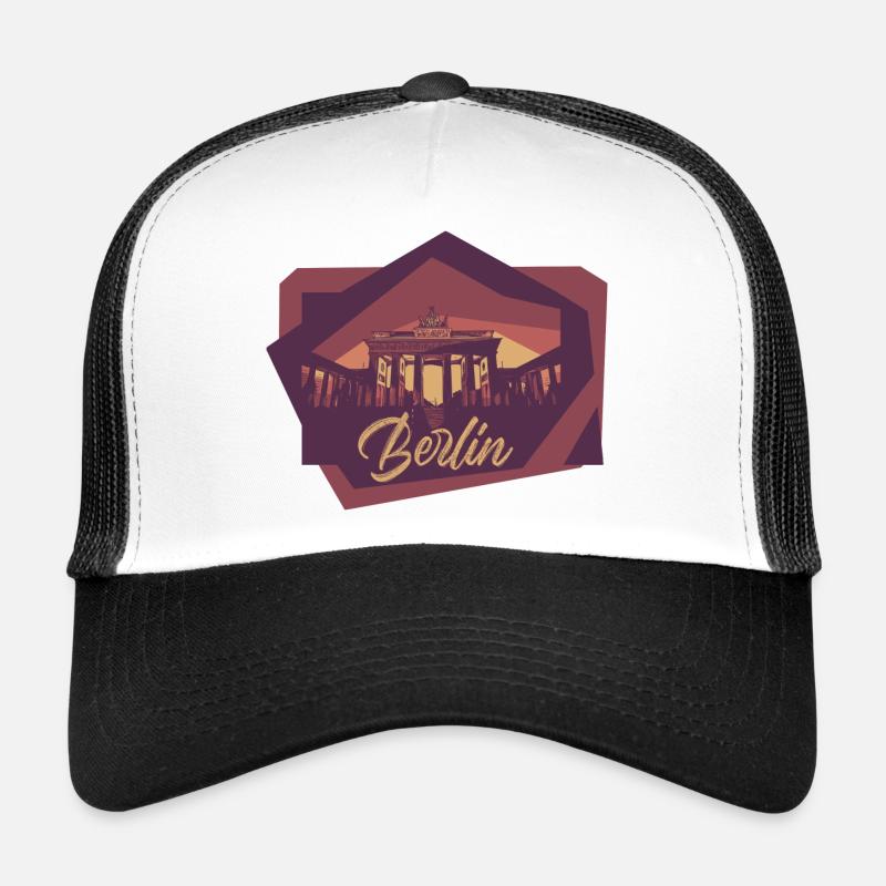 Berlin the place to be - Trucker Cap - Weiß/Schwarz