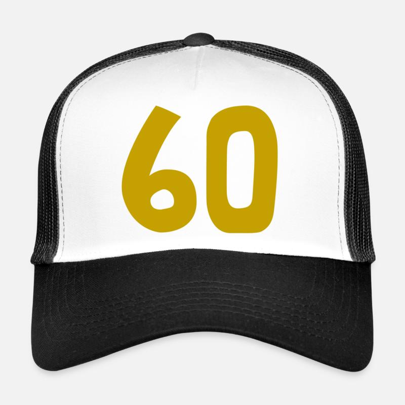 60. 60 ANS. 60e ANNIVERSAIRE. ANNIVERSAIRE 60 ANS. Casquette trucker 