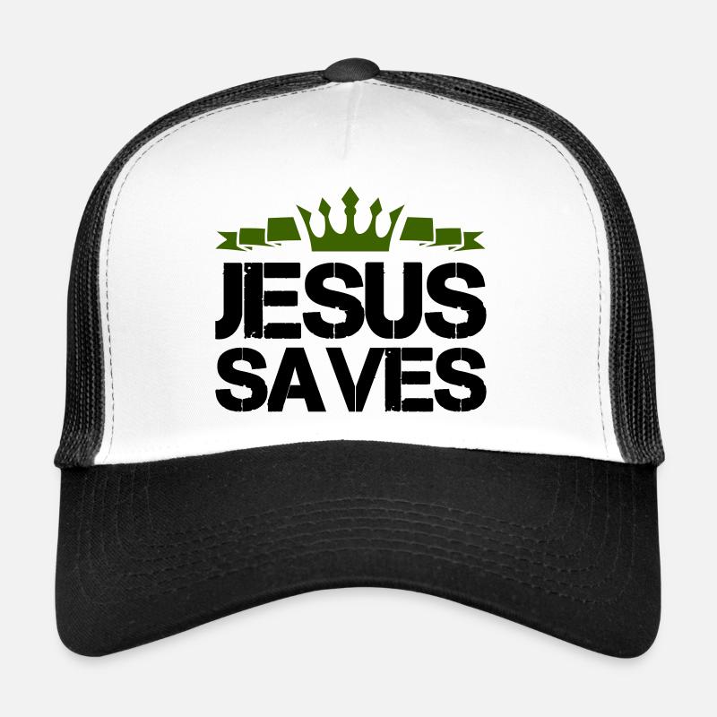 jesus saves Trucker Cap