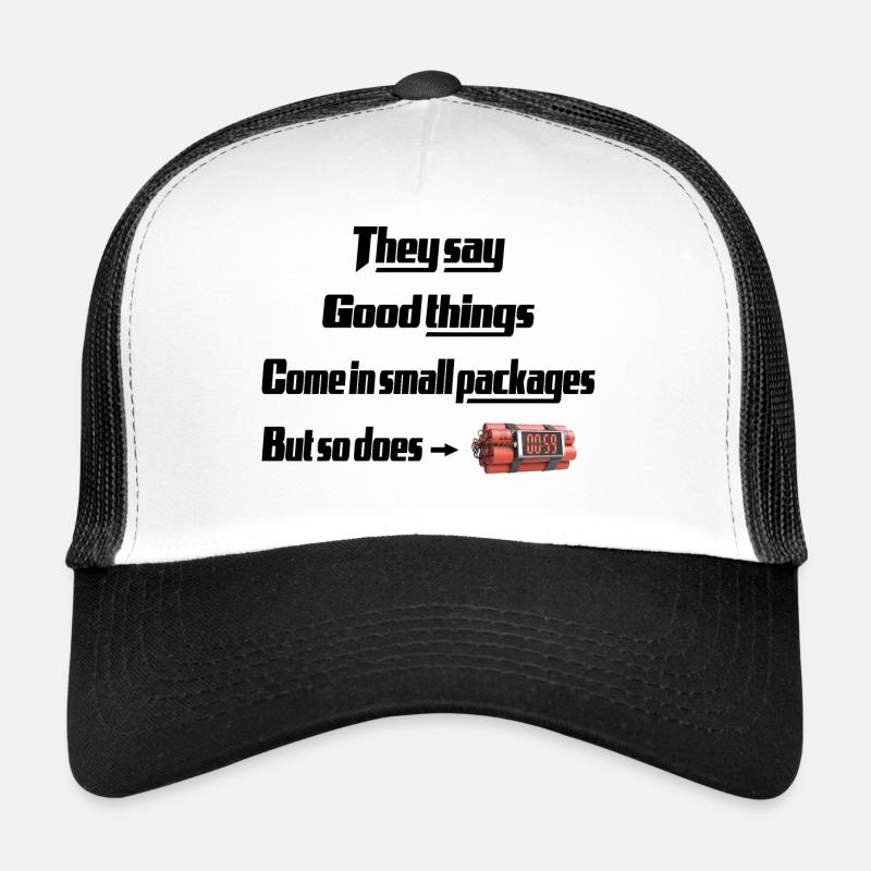 Quelque chose vient dans de petits paquets Casquette trucker 