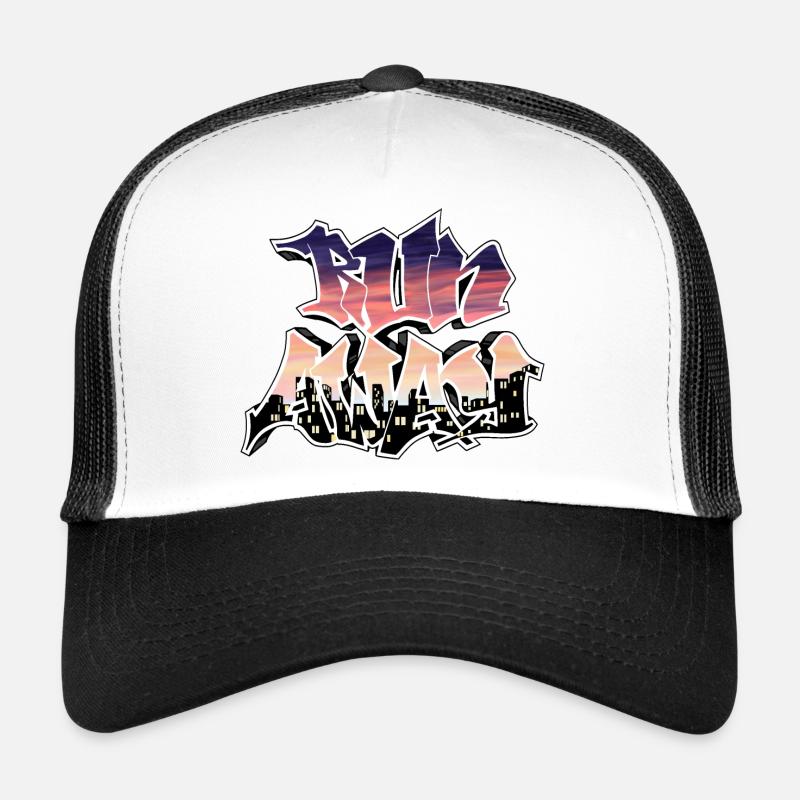 Run away - Trucker Cap - white/black
