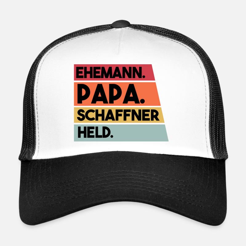 Ehemann Papa Schaffner Held Trucker Cap