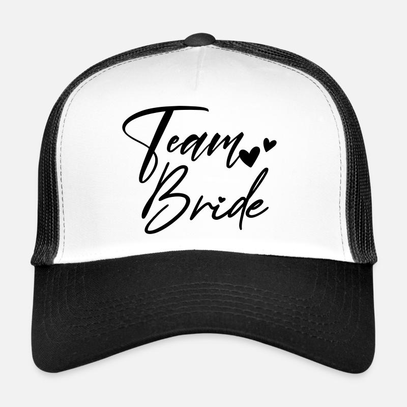 TEAM BRIDE Junggesellenabschied - Trucker Cap - Weiß/Schwarz