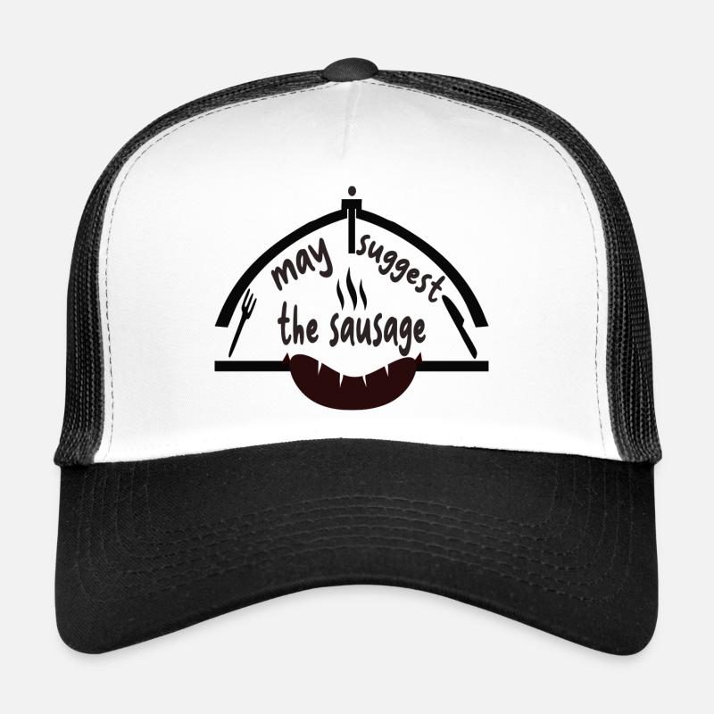 Funny Sausage Humor Design Trucker Cap