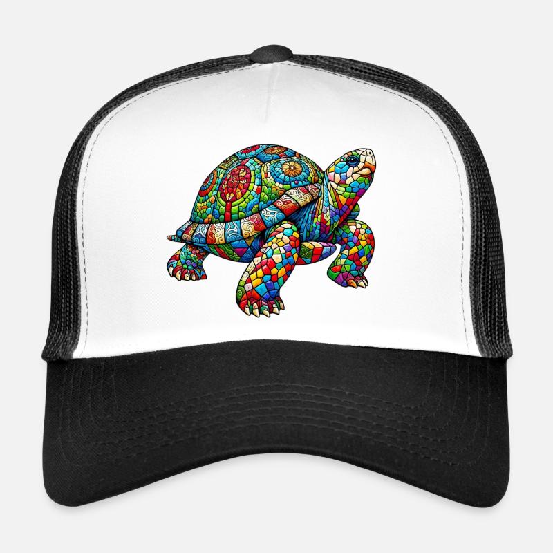 Schildkröte - Trucker Cap - Weiß/Schwarz